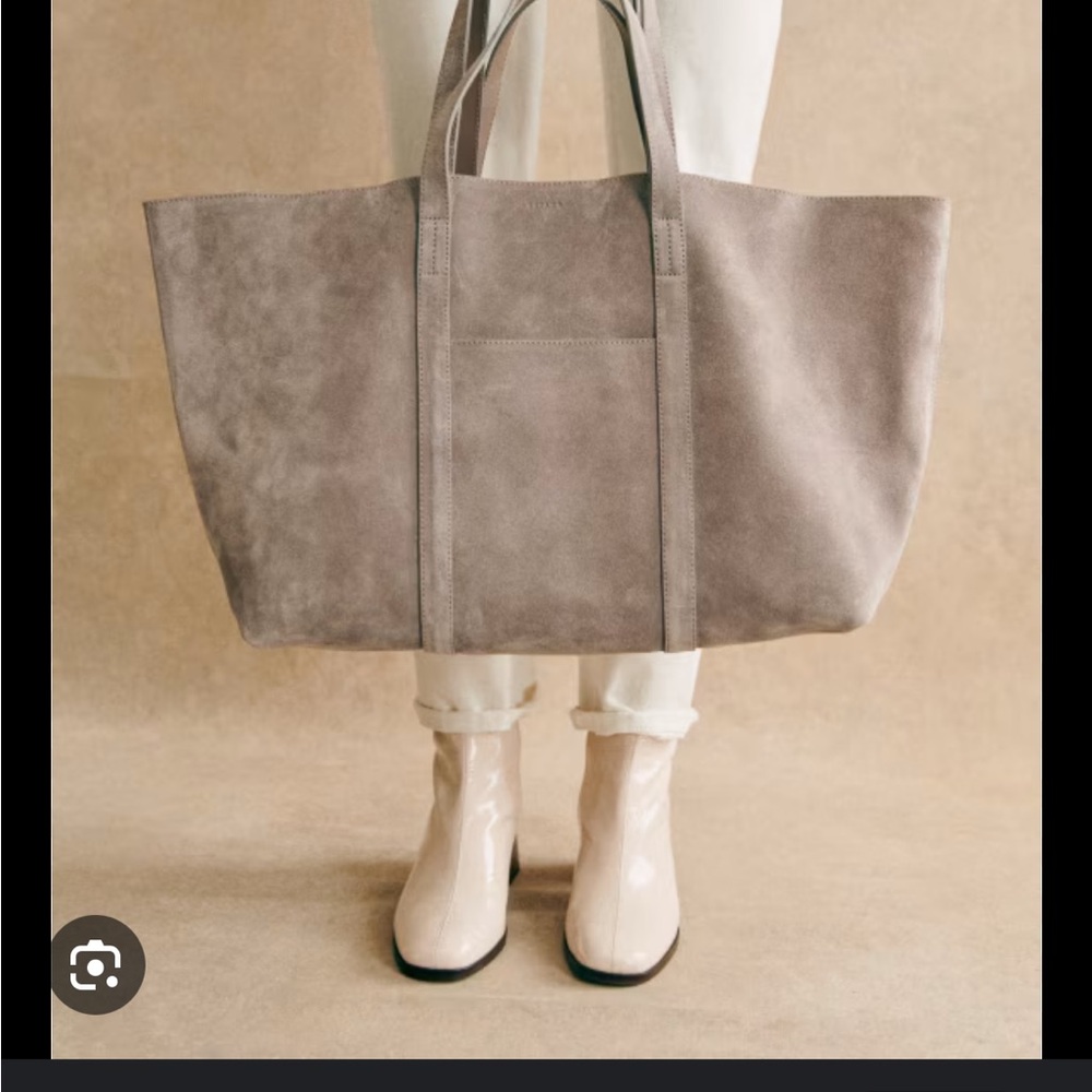Sezane gabin grey tote